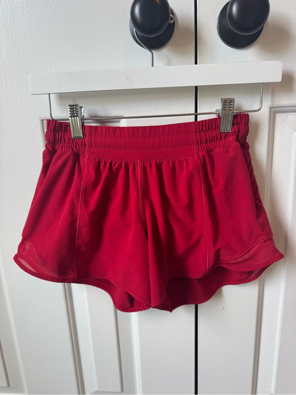 Red lululemon Hotty Hot Women's Athletic Shorts